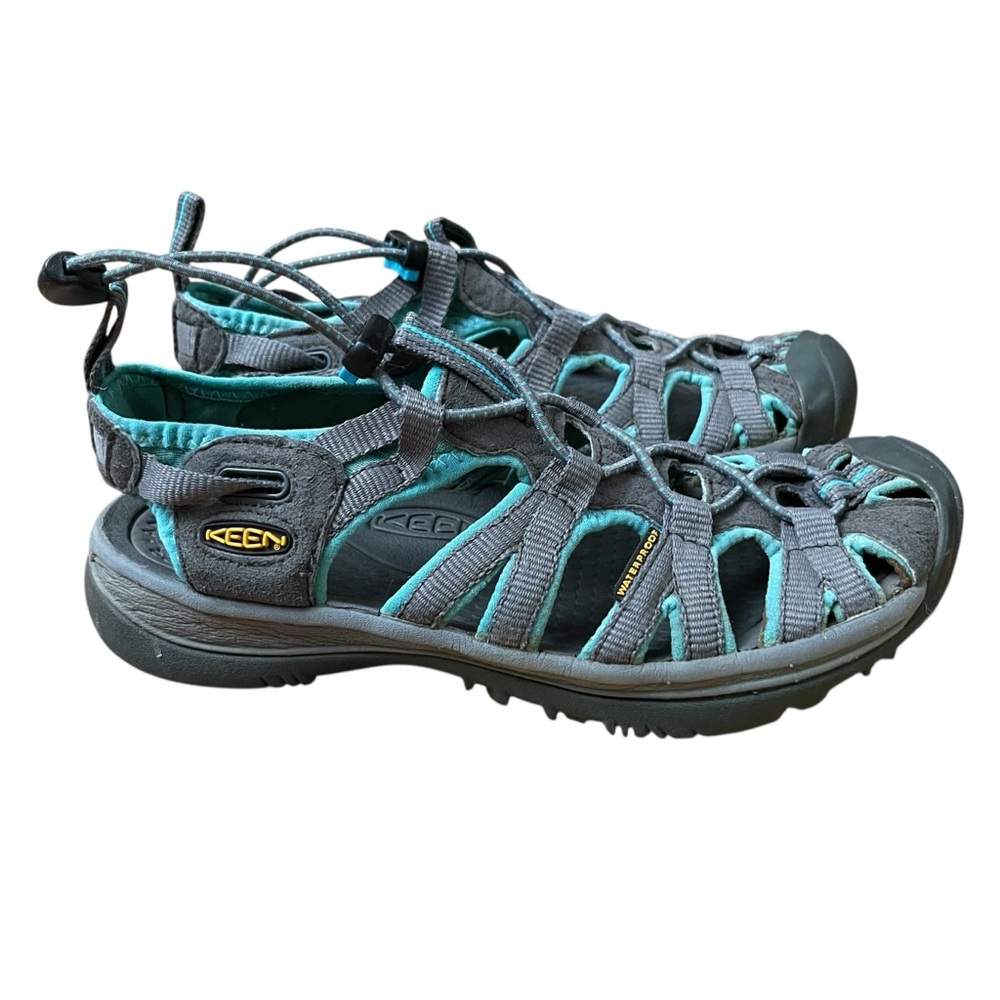 Keen Gray and Turquoise Whisper Outdoor Hiking Waterproof‎ Durable Sandals